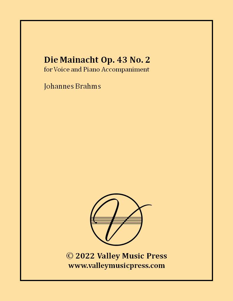 Brahms - Die Mainacht Op. 43 No. 2 (Voice)