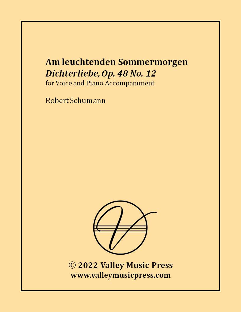 Schumann - Am leuchtenden Sommermorgen Op. 48 No. 12 (Voice)