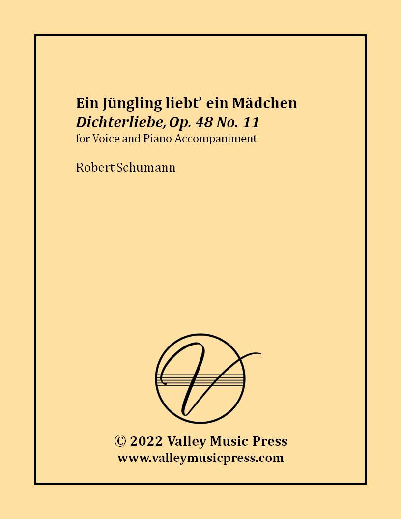 Schumann - Ein Jungling liebt ein Madchen Op. 48 No. 11 (Voice)