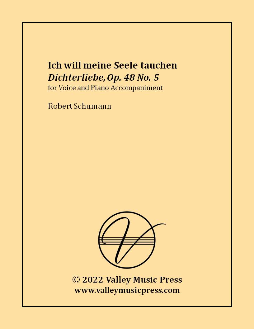 Schumann - Ich will meine Seele tauchen Op. 48 No. 5 (Voice) - Click Image to Close