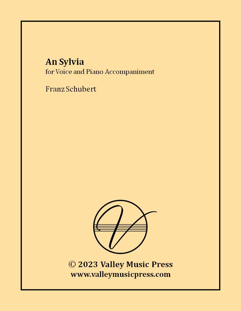 Schubert - An Sylvia Op. 106 No. 4 D. 891 (Voice) - Click Image to Close