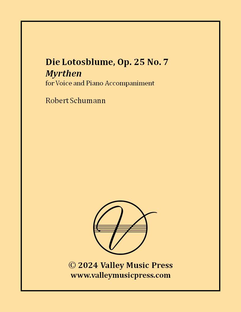 Schumann - Die Lotosblume Op. 25 No. 7 (Voice) - Click Image to Close