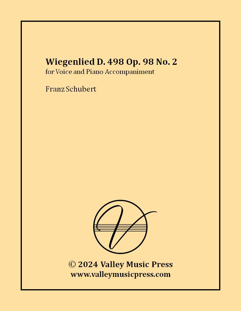 Schubert - Wiegenlied D. 498 Op. 98 No. 2 (Voice)