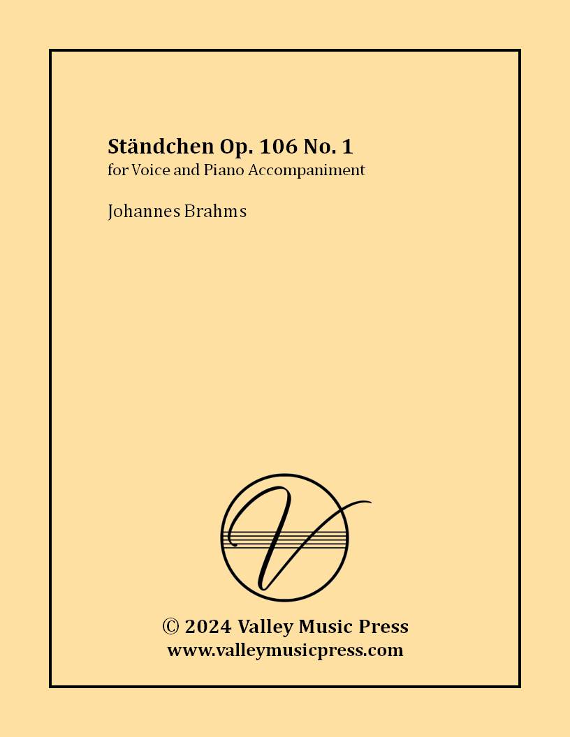 Brahms - Standchen Op. 106 No. 1 (Voice)