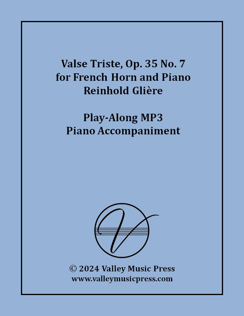 Gliere - Valse Triste Op. 35 No. 7 (MP3 Piano Accompaniment)