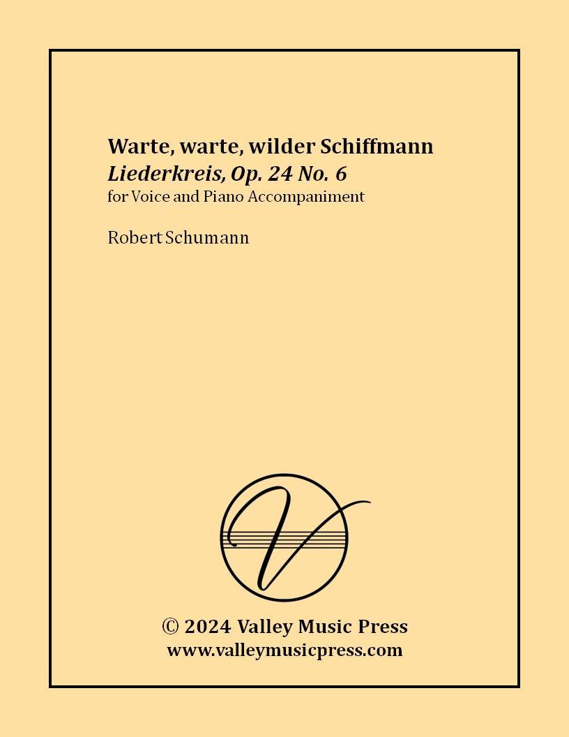 Schumann - Warte, warte, wilder Schiffmann Op. 24 No. 6 (Voice)