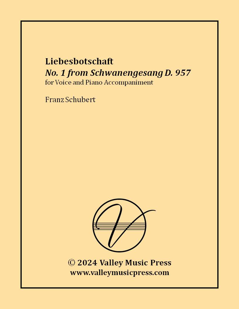 Schubert - Aufenthalt D. 957 No. 5 (Voice)