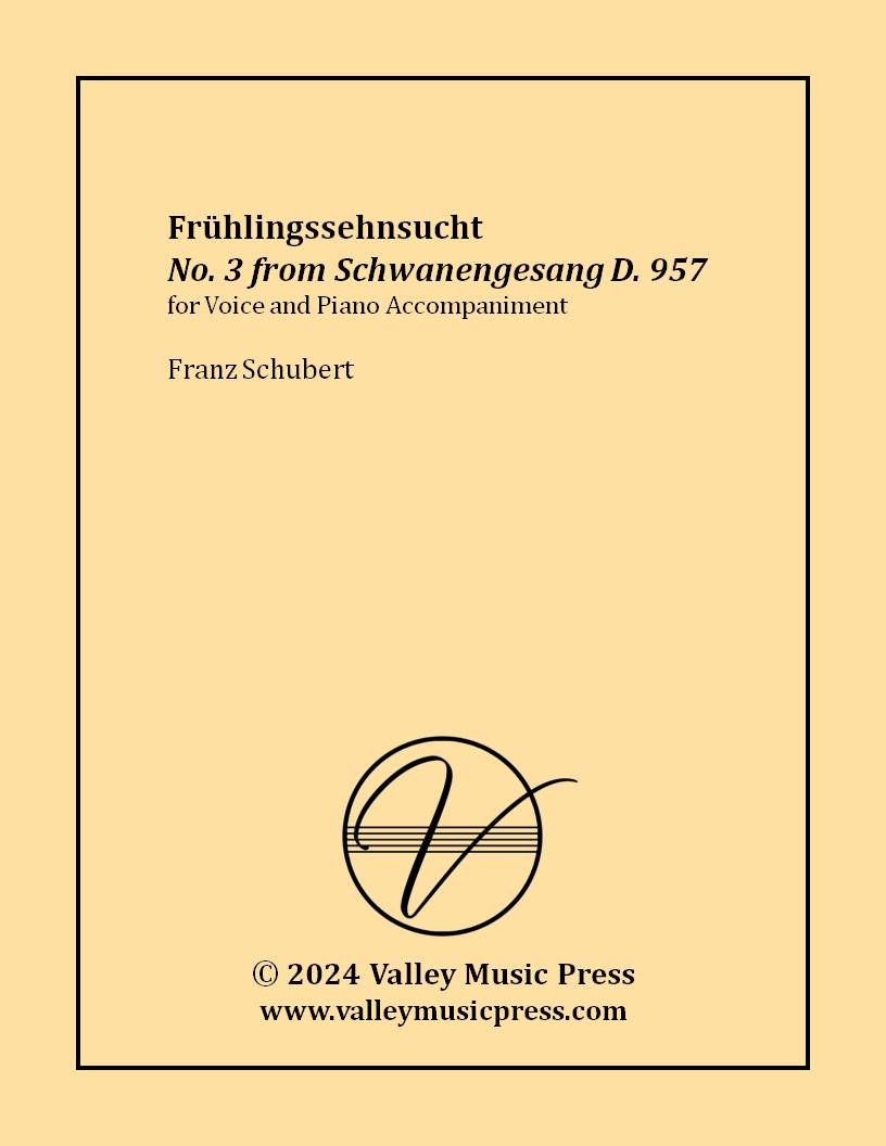 Schubert - Fruhlingssehnsuct D. 957 No. 3 (Voice)