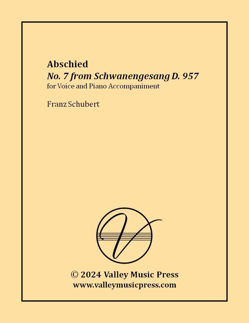 Schubert - Abschied D. 957 No. 7 (Voice)