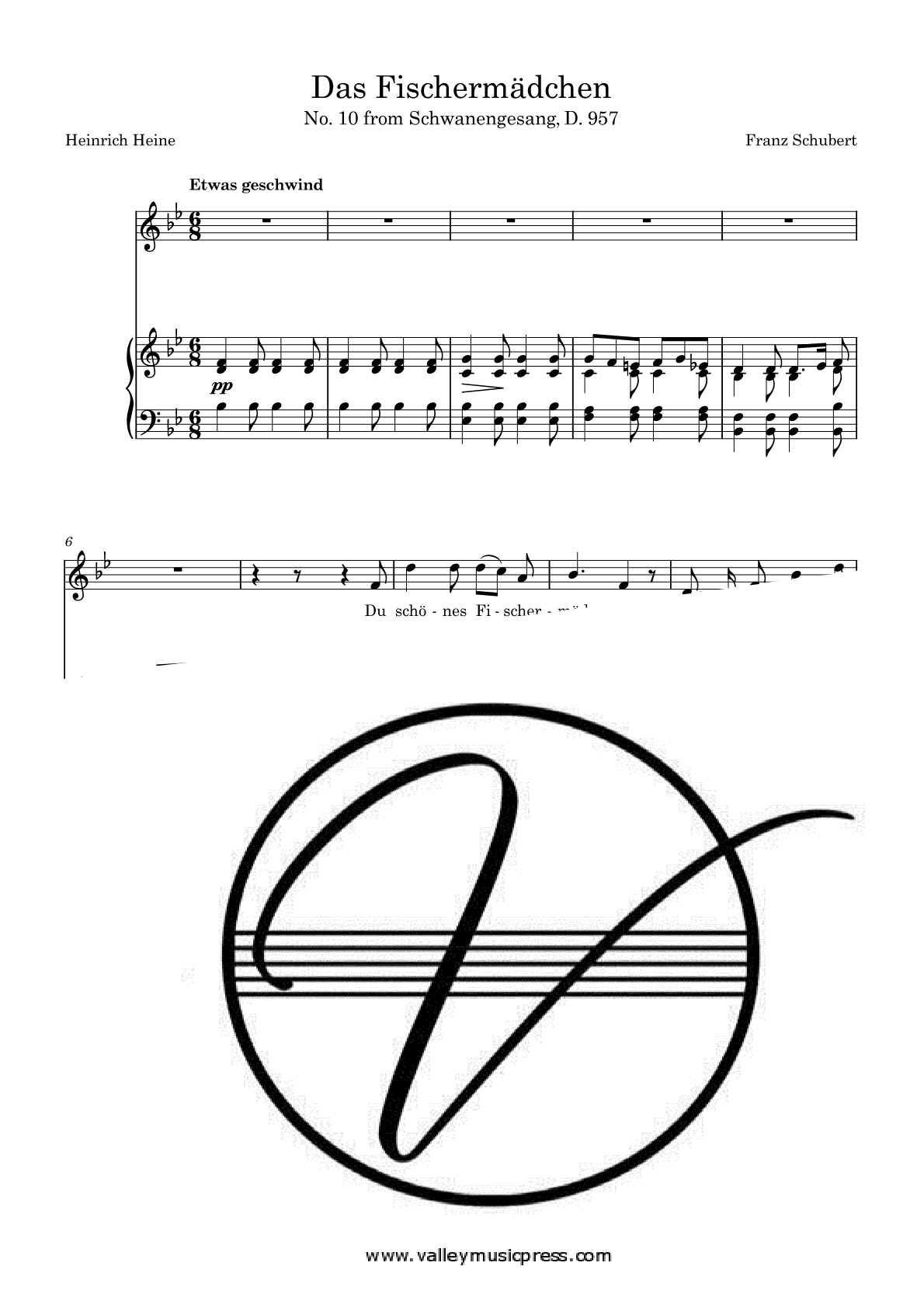 Schubert - Das Fischermädchen D. 957 No. 10 (Voice)