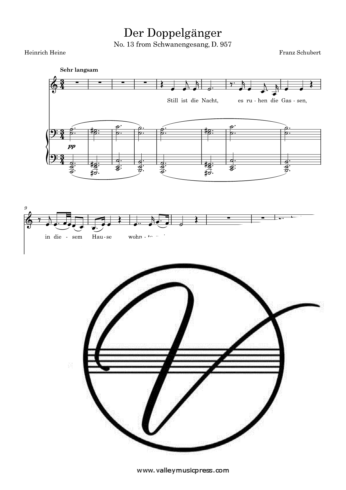 Schubert - Der Doppelgänger D. 957 No. 13 (Voice)
