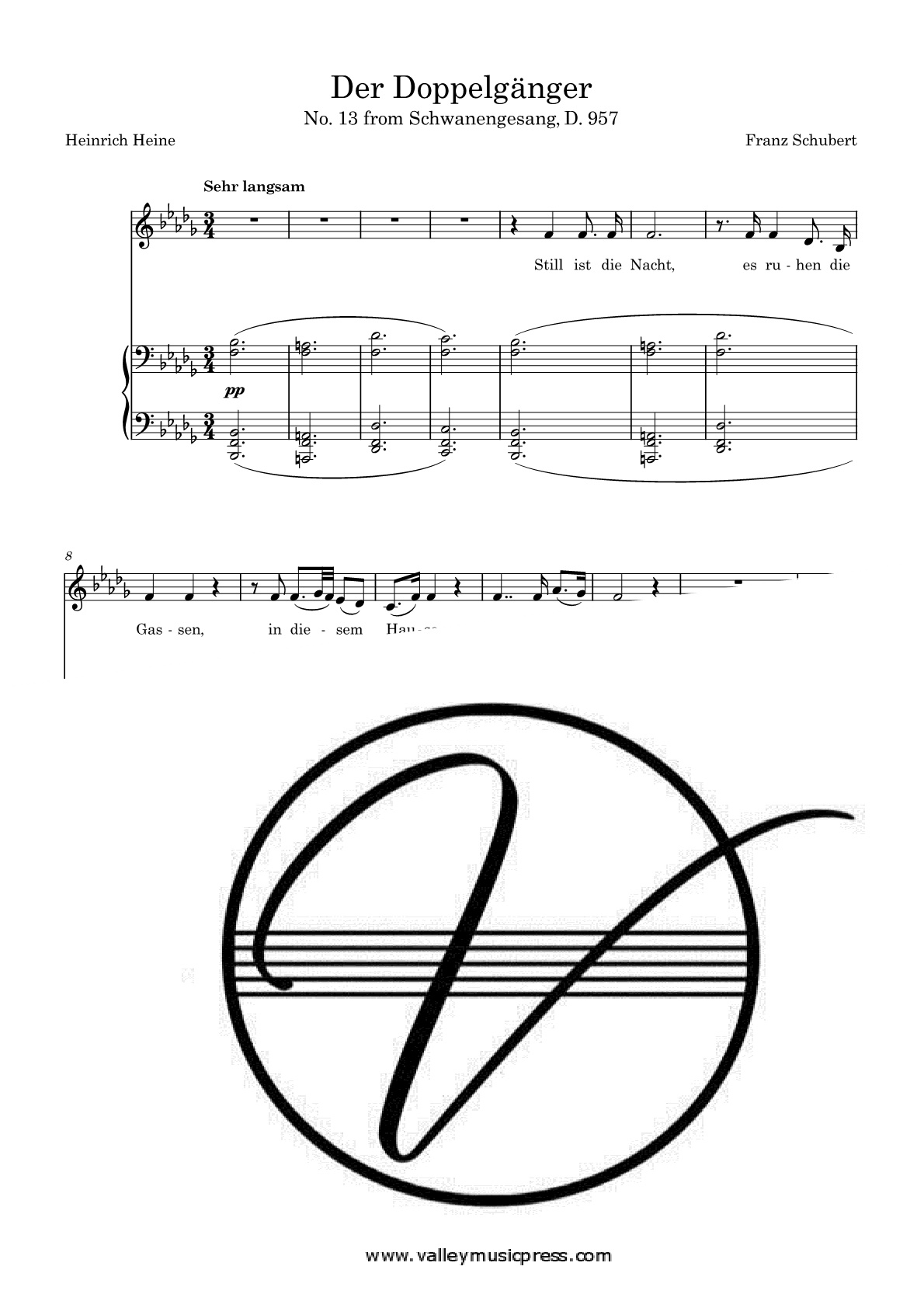 Schubert - Der Doppelgänger D. 957 No. 13 (Voice)