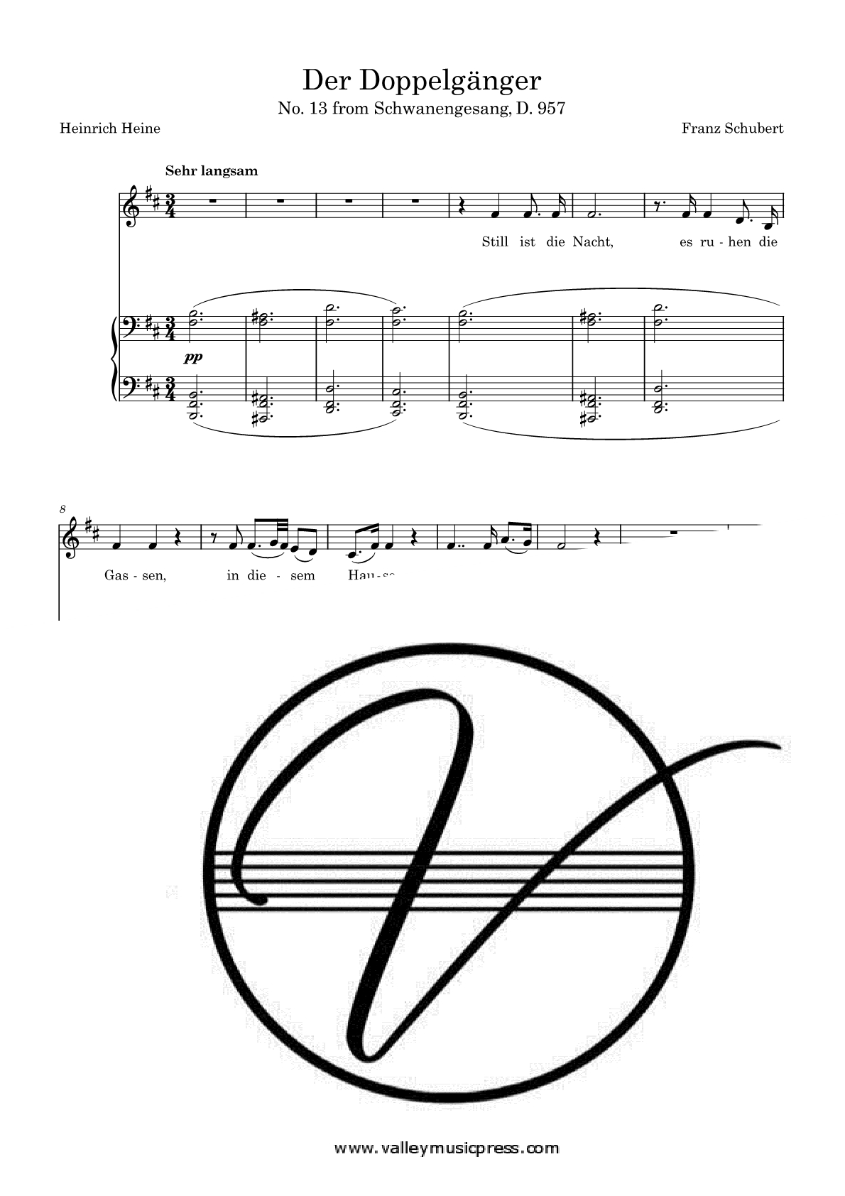 Schubert - Der Doppelgänger D. 957 No. 13 (Voice)