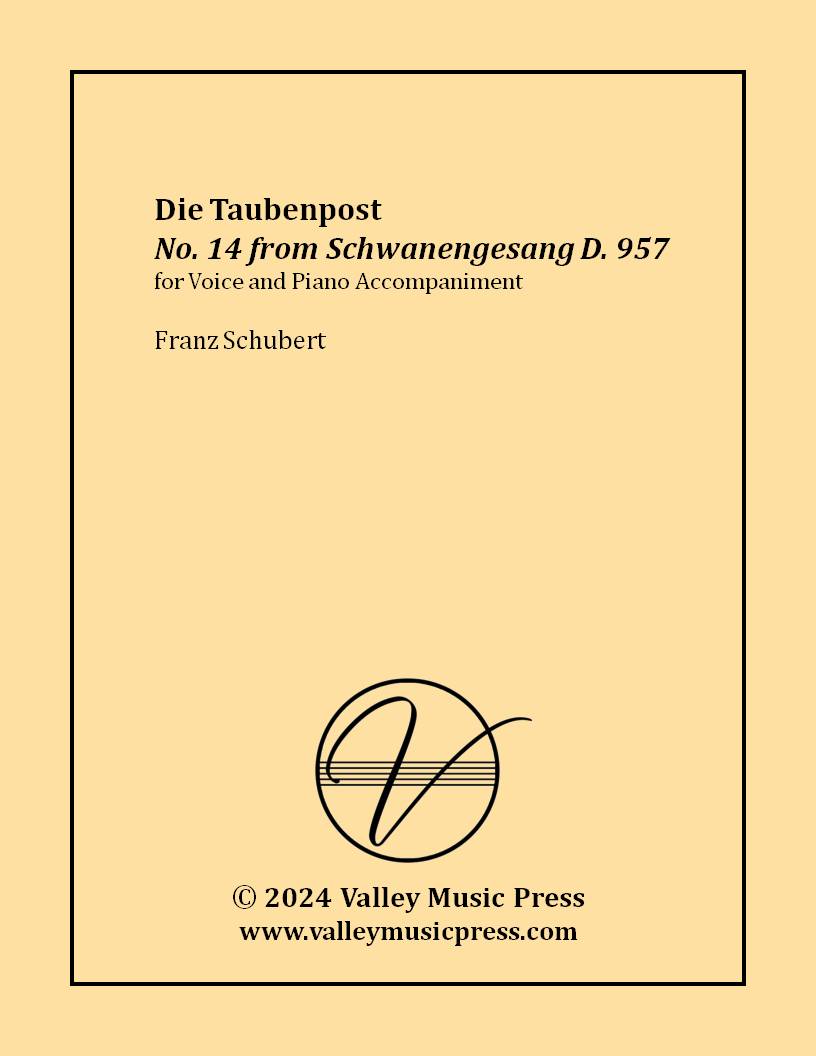 Schubert - Die Taubenpost D. 957 No. 14 (Voice)