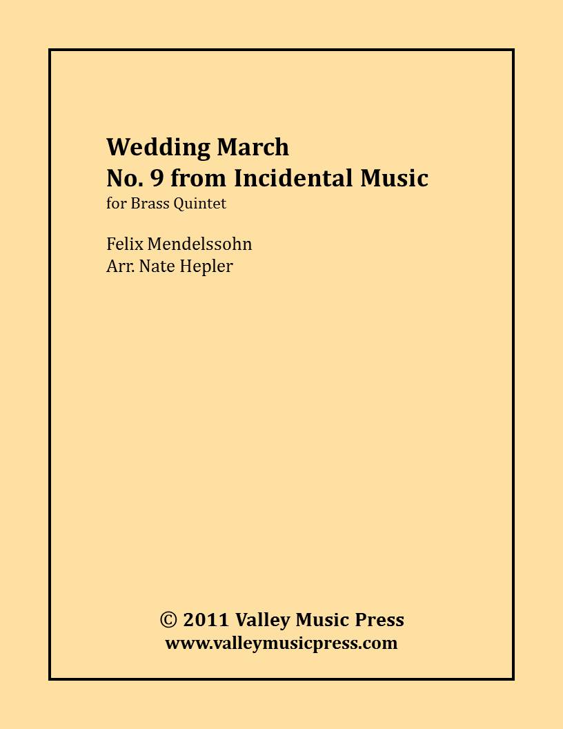 Mendelssohn - Wedding March (Brass Quintet) - Click Image to Close